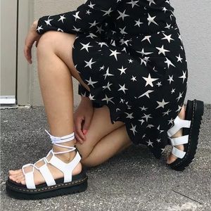 Dr. Martens White Sandals